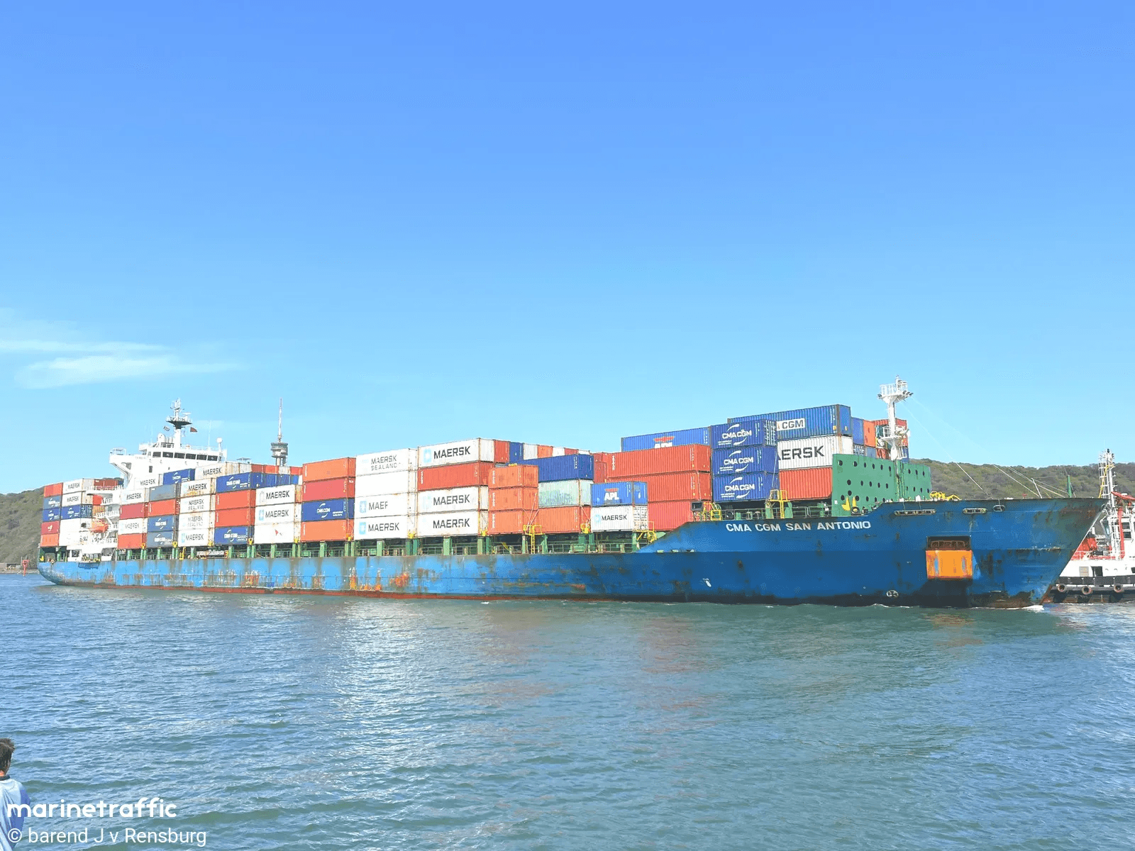 Vessel CMA CGM SAN ANTONIO attack in Strait of Hormuz.