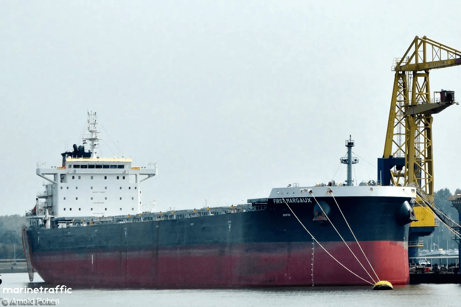 Vessel FIRST MARGAUX collided with fishing vessel in Singapore Strait. 