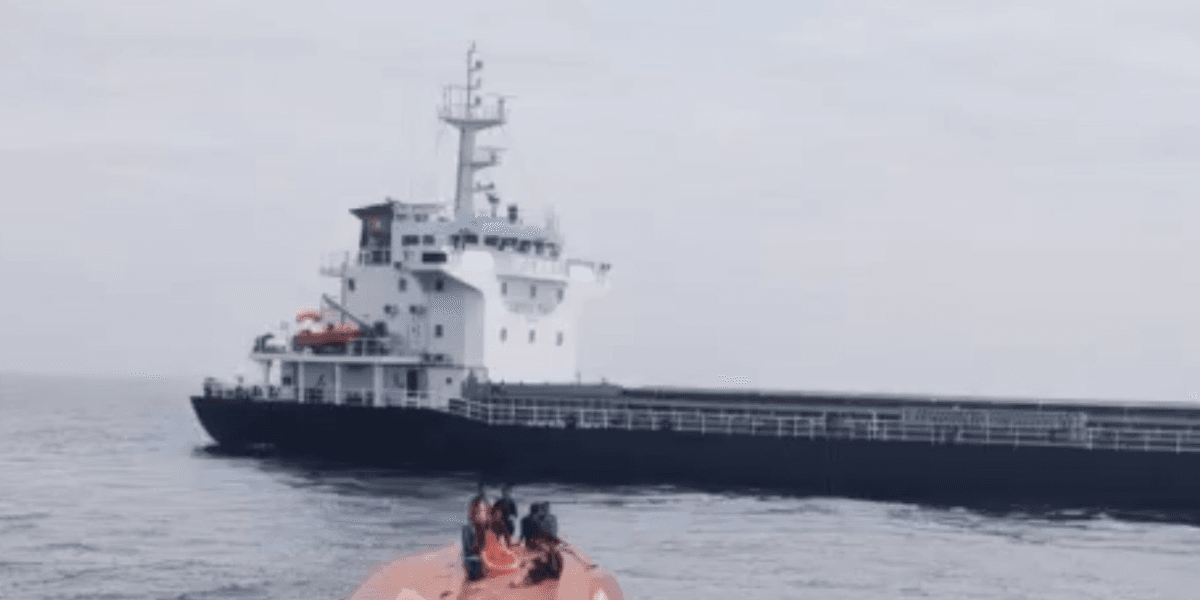 Fishing boat sank after colliding with cargo vessel in Vietnam.