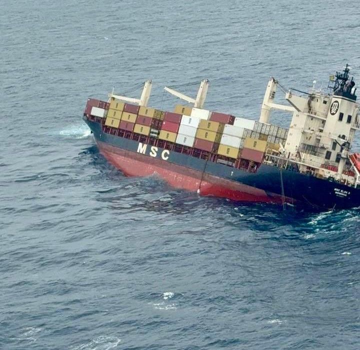 Container vessel MSC ELSA 3, carrying ...