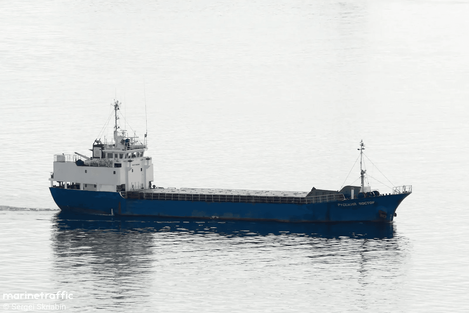 Vessel RUSSKIY VOSTOK ran aground in off Russian Coast.