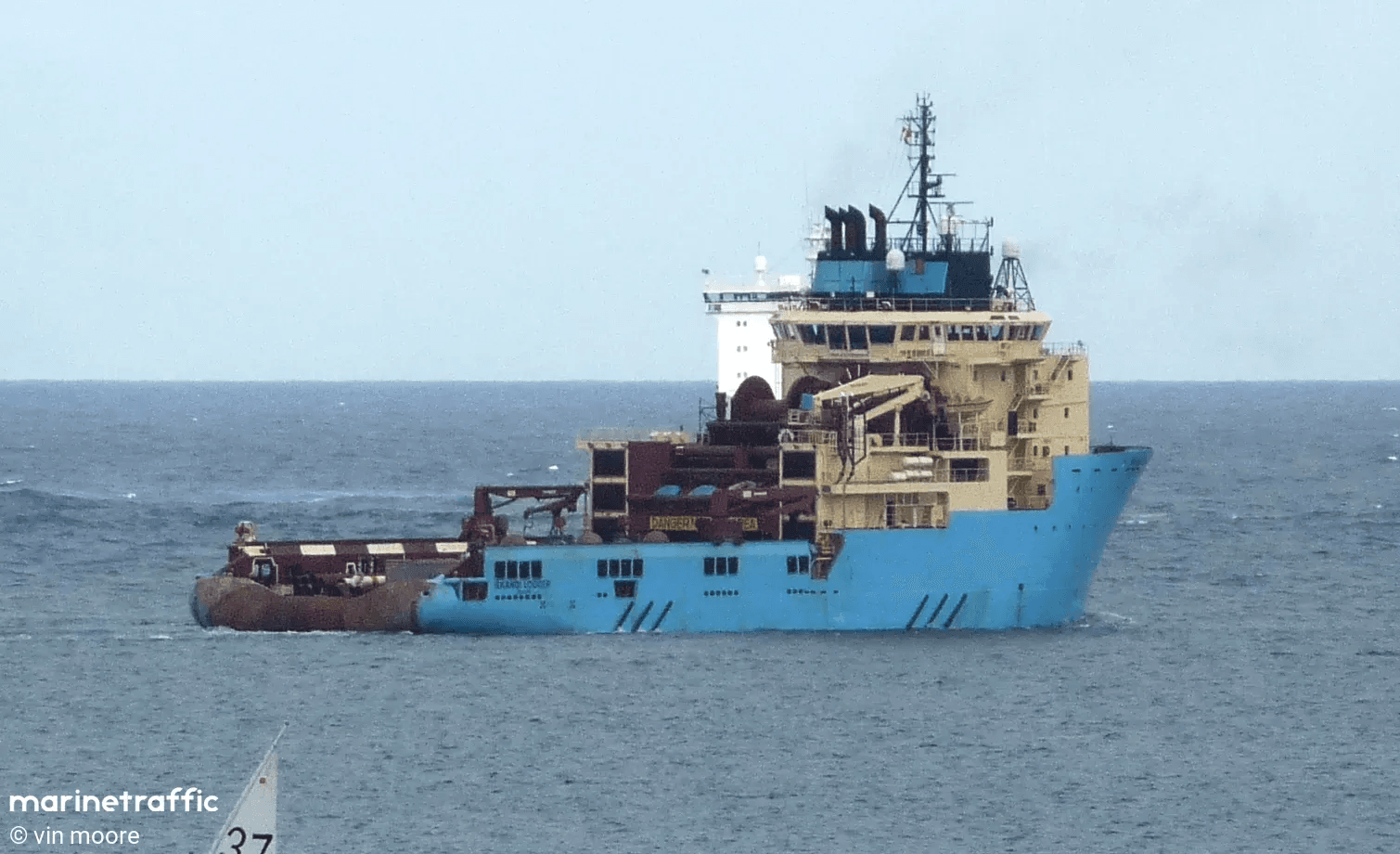 SKANDI LOGGER caught fire off Brazil.