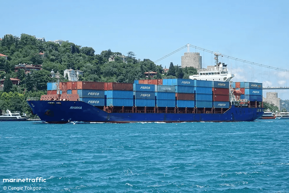 Vessel YANINA hit by drones in Black Sea.